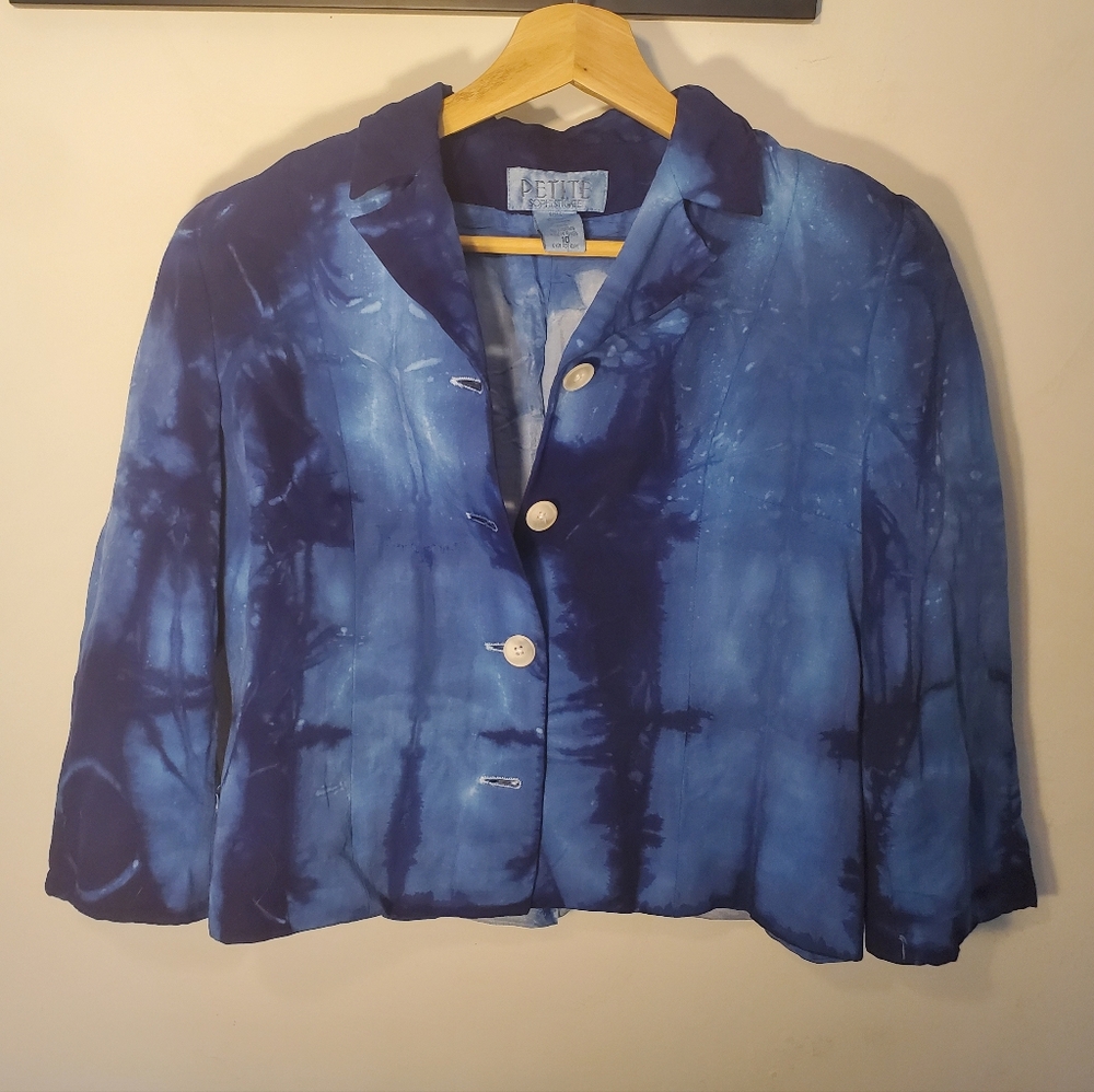 Shibori Tie Dye Blazer